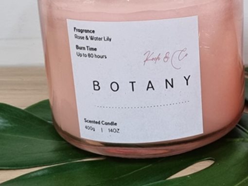 Botany Candle - Rose & Water Lily - Image 4