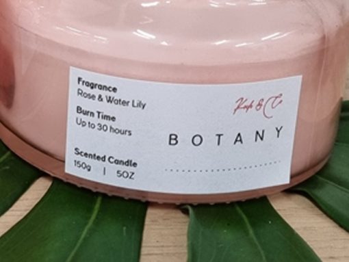 Botany Candle - Rose & Water Lily - Image 3