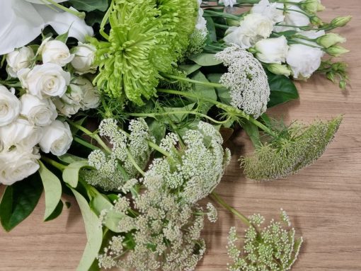 Environmentally Friendly Florists Choice Whites and Green - Image 4