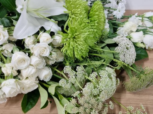 Environmentally Friendly Florists Choice Whites and Green - Image 2